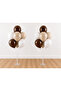 Sea Sand Chocolate White 14 Balloons 7 Balloon Stands 2 Pieces