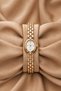 Caliose Women's Gold Steel Band White Dial Stone Detailed Luxury Elegant Women's Wristwatch 2026 - 3