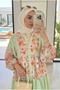 Women's Luxurious Floral Patterned Layered Hijab Dress – Elegant and Spacious Summer Style (Unlined) - 5