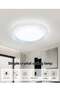 24W Round Crystal LED Ceiling Light, 18cm Flush Mount Lamp, 3-Color Temperature, Flicker-Free