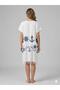 Anchor & Rudder Patterned Bamboo Pareo Dress with Tassel Detail Beachwear - 3