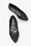 Mencia Women's Stoned Ballerinas - Black