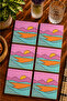 Modern Set of 6 Coasters - Uv Printing Mdf - 10X10 cm