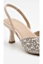 Mirella Women's Stone Embellished Open Back Evening Dress Shoes 7 cm - 5