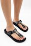 Taron Women's Flip Flops Silver 36/41