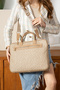 Uni̇sex Monogram Fabric Laptop and Briefcase 2206 - 2