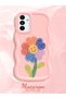 Samsung Galaxy A13 5g Compatible Case Camera Protector Pink Silicone Couple Phone Case Floral Pattern - 2