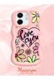 Infinix Smart 9 Compatible Case Camera Protector Pink Silicone Couple Phone Case Cover Floral Pattern - 2