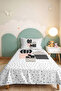 Kaktüs Nordic Young Room Single Pique Set - Powder Gray 160X220 cm Quilted Bedspread - 5