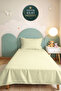 Yellow Minimal Young Room Single Pique Set - Quilted Cream Modern 160X220 cm Bedspread