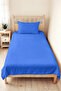 Blue Quilted Youth Room Single Pique Set-Modern Cobalt Blue 160X220 cm Quilted Bedspread - 6