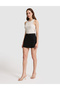 Black Regular Shorts Skirt 50321258-Vr046