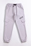 Children's Sweatpants with Cargo Pockets and Elastic Waist - 26Y 26052 - 2