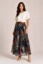 Patterned Chiffon Skirt