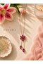 Bloom Collection Pembe Çiçekli Kolye - 2