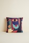 Decorative Throw Pillow Cover |   Peontes |   42 cm |   Double Sided |   Multicolor |   Handmade |   Illustration |   Unique |   Artistic - 2