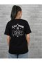 Women's Cat Mom Design T-Shirt - 100% Cotton Regular Fit T-Shirt with 4 Cats Printed on the Back, Gift for Lovers