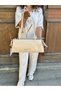 Women's New Season Bow Detailed Large Size Soft Leather Stylish Hand & Shoulder Bag Size: 32 X 14 cm - 4