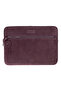 Burgundy Still Genuine Suede Leather 13-14 Inch Macbook/Laptop Case