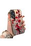 Oppo A60 Compatible Silicone Edge Hard Back Case Couple Phone Case with Floral Pattern