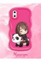 iPhone X Compatible Case Camera Protector Red Silicone Couple Phone Case Panda Pattern - 2