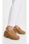 Tazel Women's White Leather Mini Platform Sole Thick Heeled Open Front Square Toe Heeled Sandals - 5