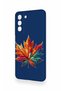Samsung-S21Fe Compatible Colorful Leaf Pattern Silicone Case - 4
