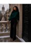 Women's Turtleneck Furry Oversized Sweater - 6