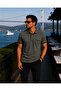 Men's Classic Khaki Polo Collar T-Shirt with Buttoned Pockets - 5