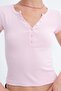 Buttoned Basic T-Shirt P0456 - 4