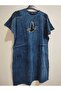Superior Quality, 95% Cotton, 5% Lycra, Stonewashed, Thin, Cotton Tencel Fabric, Does Not Show Underwear, Stylish Dress with 2 Pockets