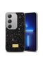 Infinix Hot 50 Case Silicone Edged Stone Shiny Lux Diamond Cover