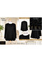 Hesna plus size black jacket evening dress pants-blouse 3-piece mother's set - 3