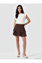 Trendlucky Zippered Waist Layered Ruffle Shorts Skirt with a Difference