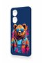 Oppo A60 Compatible Bear Patterned Silicone Case with Glasses - 4