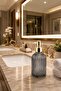 Bodrum Single Glass Liquid Soap Dispenser Smoked | |   Modern Luxury Bathroom Accessory Decorative Liquid Soap Dispenser Soap Dispenser Countertop Sink for Bathroom & Kitchen | |   Gold Pompali | |   Dishwashing Detergent Hand Soap - 8