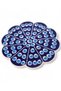 Nazar Handmade Embossed Tile Patterned Ceramic Trivet Heat Resistant Pot Pan and Teapot Mat Non-Slip Cork Base 17 cm