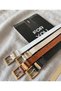 4-Piece Square Buckle Bridge Belt for Women, Trouser Belt, Jacket Belt, Dress Belt - 3