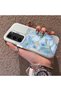 Samsung Galaxy S23 Compatible Silicone Edge Hard Back Case Couple Phone Case with Floral Pattern - 2