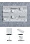 CozyNest Pegboard Wall Organizer Kit, Wall Shelf Storage Display Rack, 6 Pack Modular Hanging for Wall