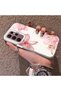 Samsung Galaxy S22 Ultra Compatible Silicone Edge Hard Back Case Couple Phone Case with Floral Pattern - 2