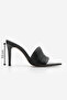 Women's Pointed Toe Banded Stiletto Heel U t Slipper Evoris Black - 3
