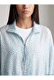 Nevavm Women's Tunic with High Collar, Polka Dots, and Drawstring - 3