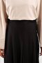 Pile Detailed Linen Trouser Skirt Black - 6