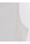 Vizyon New Season Gray Crew Neck Shiny Textured Women's Undershirt - 5