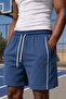 Men's Biye Deyaylı Indigo Shorts Ls-92042