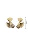 💎   Vip Series Zamak Brass Plated with Steel Tip Gold Color Clover Symbol Pattern Women's Earrings 🌟 - 3