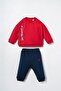 Baby Boy Printed Red Long Sleeve Pajama Set Usb3163-C-V1