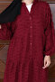 Fringe Detailed Modest Dress - 2