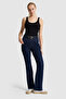 Women's Black Square Neck Basic T-Shirt 50321790-Vr046 - 4